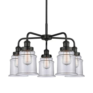 A thumbnail of the Innovations Lighting 916-5CR-17-24 Canton Chandelier Matte Black / Clear