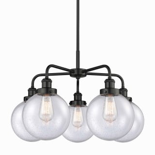 A thumbnail of the Innovations Lighting 916-5CR-18-26 Beacon Chandelier Matte Black / Seedy
