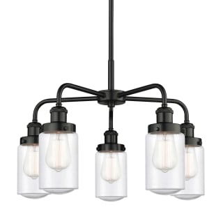 A thumbnail of the Innovations Lighting 916-5CR-16-23 Dover Chandelier Matte Black / Seedy