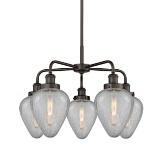 A thumbnail of the Innovations Lighting 916-5CR-15-24 Geneseo Chandelier Oil Rubbed Bronze / Clear Crackled
