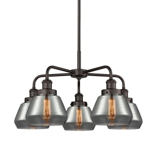 A thumbnail of the Innovations Lighting 916-5CR-14-25 Fulton Chandelier Oil Rubbed Bronze / Plated Smoke