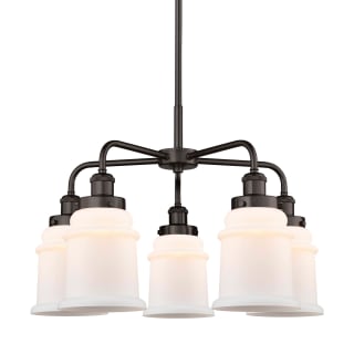 A thumbnail of the Innovations Lighting 916-5CR-17-24 Canton Chandelier Oil Rubbed Bronze / Matte White