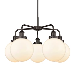 A thumbnail of the Innovations Lighting 916-5CR-18-26 Beacon Chandelier Oil Rubbed Bronze / Matte White