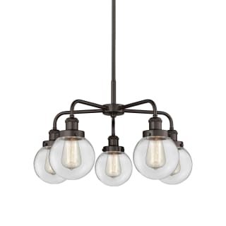A thumbnail of the Innovations Lighting 916-5CR-16-24 Beacon Chandelier Oil Rubbed Bronze / Clear