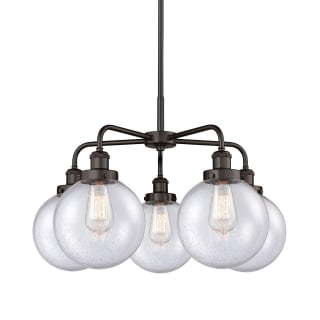 A thumbnail of the Innovations Lighting 916-5CR-18-26 Beacon Chandelier Oil Rubbed Bronze / Seedy