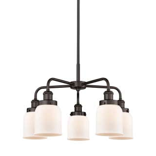 A thumbnail of the Innovations Lighting 916-5CR-15-23 Bell Chandelier Oil Rubbed Bronze / Matte White