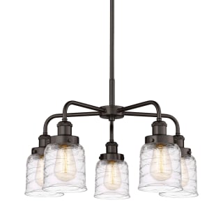A thumbnail of the Innovations Lighting 916-5CR-15-23 Bell Chandelier Oil Rubbed Bronze / Clear Deco Swirl