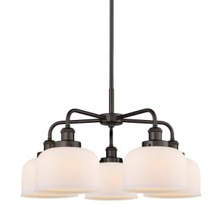 A thumbnail of the Innovations Lighting 916-5CR-15-26 Bell Chandelier Oil Rubbed Bronze / Matte White