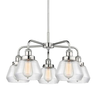 A thumbnail of the Innovations Lighting 916-5CR-14-25 Fulton Chandelier Polished Chrome / Clear