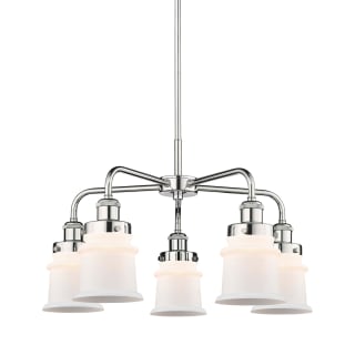 A thumbnail of the Innovations Lighting 916-5CR-15-24 Canton Chandelier Polished Chrome / Matte White