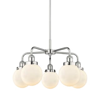 A thumbnail of the Innovations Lighting 916-5CR-16-24 Beacon Chandelier Polished Chrome / Matte White