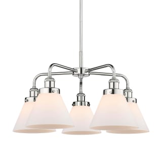 A thumbnail of the Innovations Lighting 916-5CR-15-26 Cone Chandelier Polished Chrome / Matte White