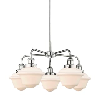 A thumbnail of the Innovations Lighting 916-5CR-14-25 Oxford Chandelier Polished Chrome / Matte White