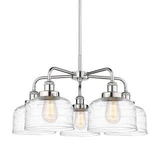 A thumbnail of the Innovations Lighting 916-5CR-15-26 Bell Chandelier Polished Chrome / Clear Deco Swirl