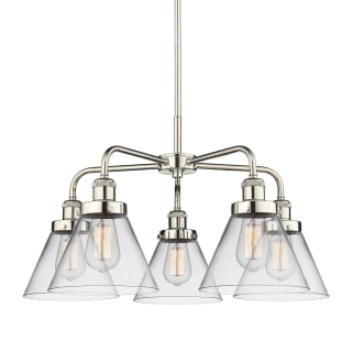 A thumbnail of the Innovations Lighting 916-5CR-15-26 Cone Chandelier Polished Nickel / Clear