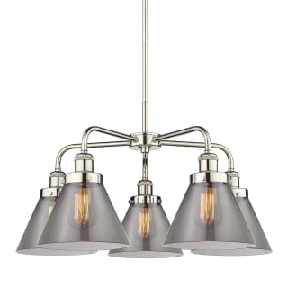 A thumbnail of the Innovations Lighting 916-5CR-15-26 Cone Chandelier Polished Nickel / Plated Smoke
