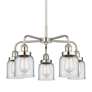 A thumbnail of the Innovations Lighting 916-5CR-15-23 Bell Chandelier Polished Nickel / Clear