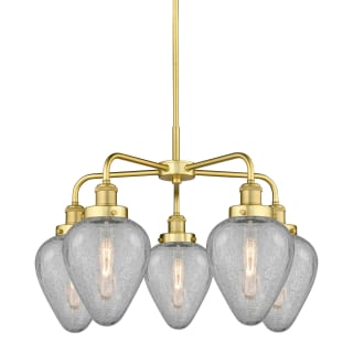 A thumbnail of the Innovations Lighting 916-5CR-15-24 Geneseo Chandelier Satin Gold / Clear Crackled