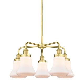 A thumbnail of the Innovations Lighting 916-5CR-16-24 Bellmont Chandelier Satin Gold / Matte White