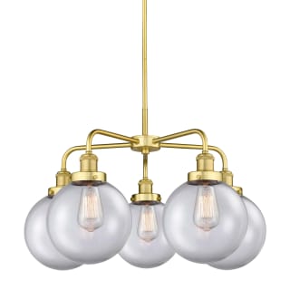 A thumbnail of the Innovations Lighting 916-5CR-18-26 Beacon Chandelier Satin Gold / Clear