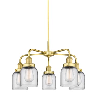 A thumbnail of the Innovations Lighting 916-5CR-15-23 Bell Chandelier Satin Gold / Clear