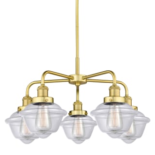 A thumbnail of the Innovations Lighting 916-5CR-14-25 Oxford Chandelier Satin Gold / Clear