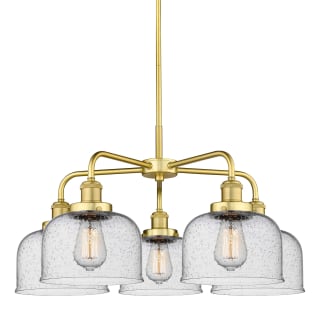 A thumbnail of the Innovations Lighting 916-5CR-15-26 Bell Chandelier Satin Gold / Seedy