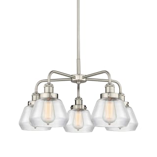 A thumbnail of the Innovations Lighting 916-5CR-14-25 Fulton Chandelier Satin Nickel / Clear