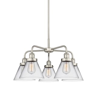 A thumbnail of the Innovations Lighting 916-5CR-15-26 Cone Chandelier Satin Nickel / Clear
