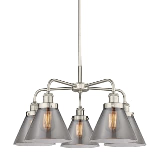 A thumbnail of the Innovations Lighting 916-5CR-15-26 Cone Chandelier Satin Nickel / Plated Smoke