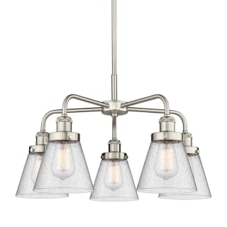 A thumbnail of the Innovations Lighting 916-5CR-15-25 Cone Chandelier Satin Nickel / Seedy