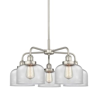 A thumbnail of the Innovations Lighting 916-5CR-15-26 Bell Chandelier Satin Nickel / Clear