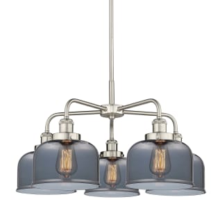A thumbnail of the Innovations Lighting 916-5CR-15-26 Bell Chandelier Satin Nickel / Plated Smoke