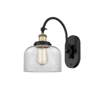 A thumbnail of the Innovations Lighting 918-1W-13-8 Bell Sconce Black Antique Brass / Clear
