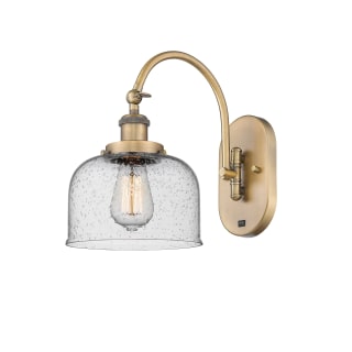 A thumbnail of the Innovations Lighting 918-1W-13-8 Bell Sconce Brushed Brass / Seedy