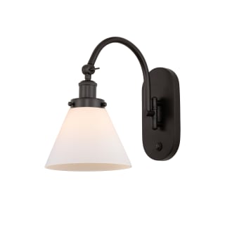 A thumbnail of the Innovations Lighting 918-1W-13-8 Cone Sconce Oil Rubbed Bronze / Matte White