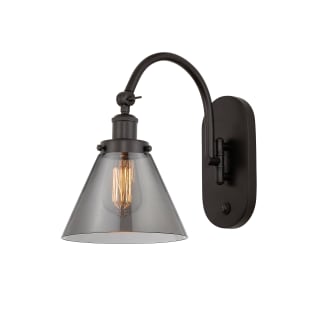 A thumbnail of the Innovations Lighting 918-1W-13-8 Cone Sconce Oil Rubbed Bronze / Plated Smoke