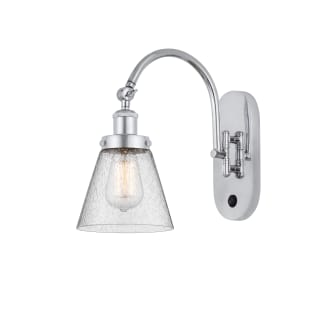 A thumbnail of the Innovations Lighting 918-1W-13-6 Cone Sconce Polished Chrome / Seedy