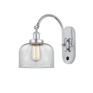 A thumbnail of the Innovations Lighting 918-1W-13-8 Bell Sconce Polished Chrome / Clear