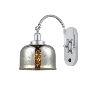 A thumbnail of the Innovations Lighting 918-1W-13-8 Bell Sconce Polished Chrome / Silver Plated Mercury