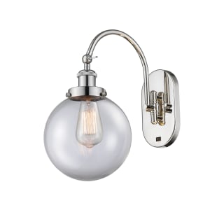 A thumbnail of the Innovations Lighting 918-1W-15-8 Beacon Sconce Polished Nickel / Clear