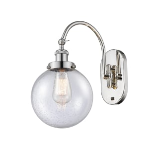 A thumbnail of the Innovations Lighting 918-1W-15-8 Beacon Sconce Polished Nickel / Seedy
