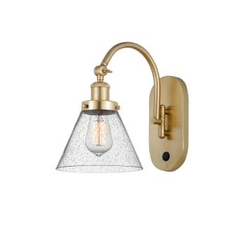 A thumbnail of the Innovations Lighting 918-1W-13-8 Cone Sconce Satin Gold / Seedy