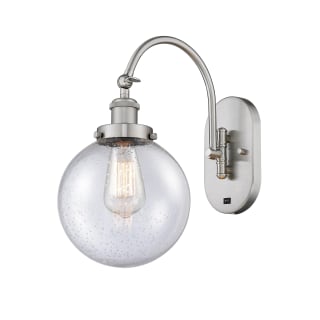 A thumbnail of the Innovations Lighting 918-1W-15-8 Beacon Sconce Brushed Satin Nickel / Seedy