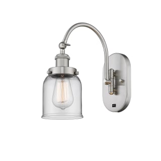 A thumbnail of the Innovations Lighting 918-1W-13-5 Bell Sconce Brushed Satin Nickel / Clear