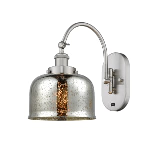 A thumbnail of the Innovations Lighting 918-1W-13-8 Bell Sconce Brushed Satin Nickel / Silver Plated Mercury