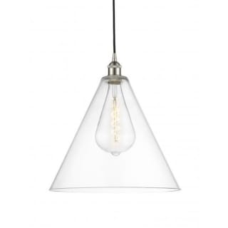 A thumbnail of the Innovations Lighting 616-1P-18-16 Edison Cone Pendant Brushed Satin Nickel / Clear