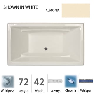 A thumbnail of the Jacuzzi ACE7242 WCR 4CW Almond