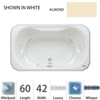 A thumbnail of the Jacuzzi BEL6042 WCR 4CW Almond