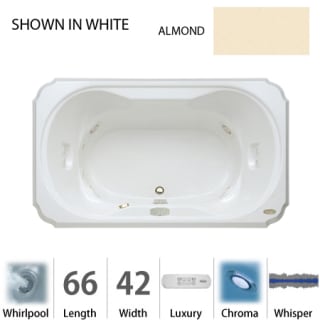 A thumbnail of the Jacuzzi BEL6642 WCR 4CW Almond
